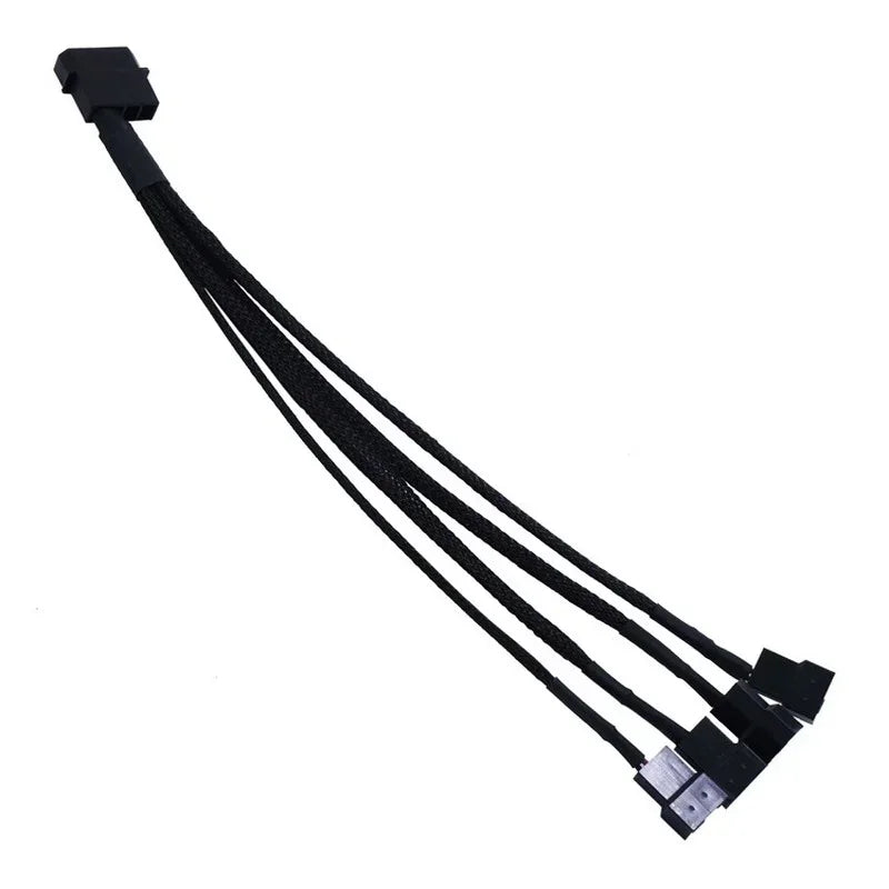 5pcs Mainboard CPU 4 PIN Fan Extention Cables PWM 4P Adapter Cable Computer Case Mainboard 4 PIN Power Cables Connectors Fan Qme 5pcs 27cm