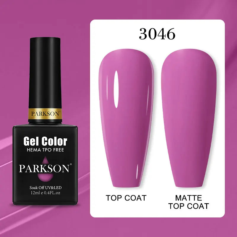 Parkson Colorful Nail Gel Polish Lacquer Soak Off UV LED Long Lasting
