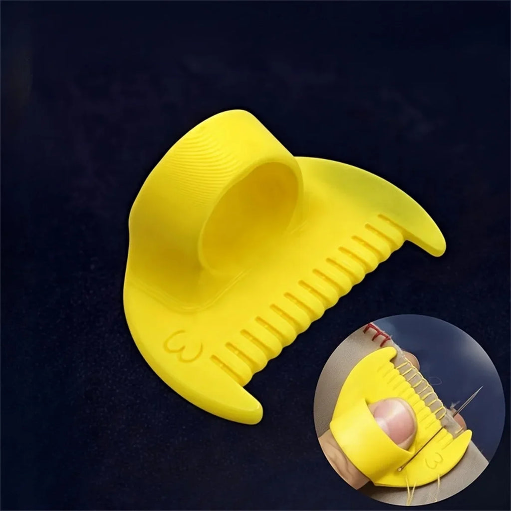 Sewing Guide Template Kit for Consistent Stitches – 3mm Spacing Precision Sewing Tool for Fabric Embroidery & Leathercraft Qme yellow-3mm