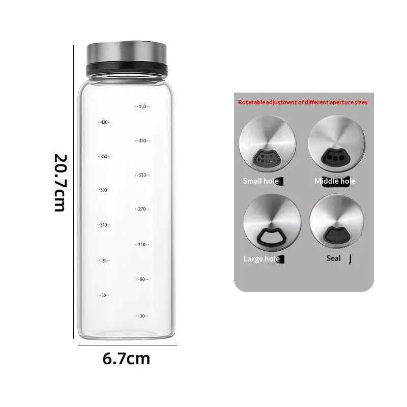200 300 Borosilicate Glass Seasoning Can Salt Sesame Solid Condiment Qme 500ML