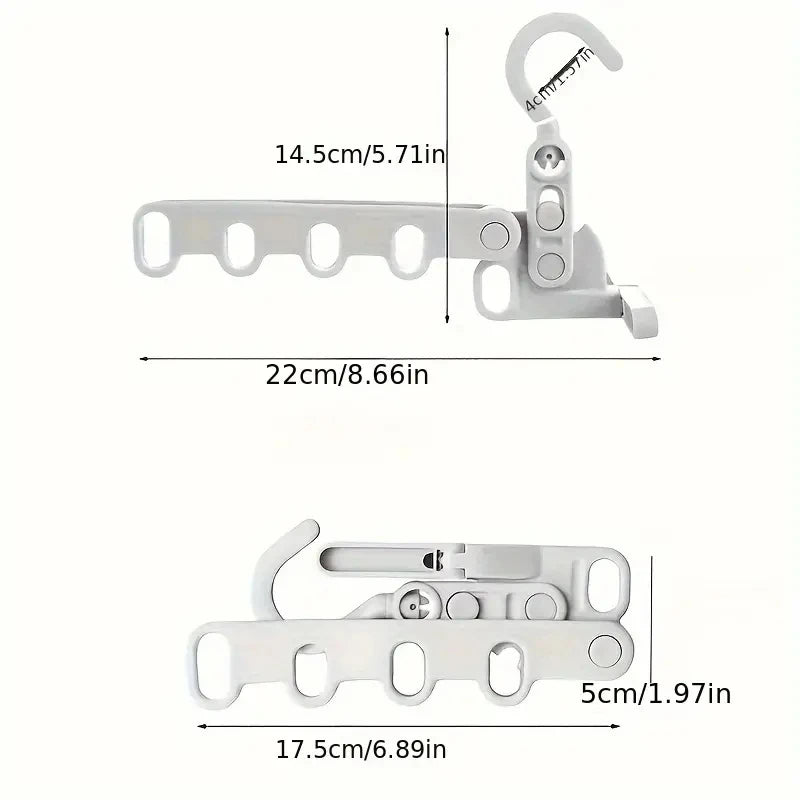 Folding Hanger Rack Heavy Duty Clothes Hangser Clothes Storage Organizer For Travel Dorm Essential Drying Tool For Clothes Qme