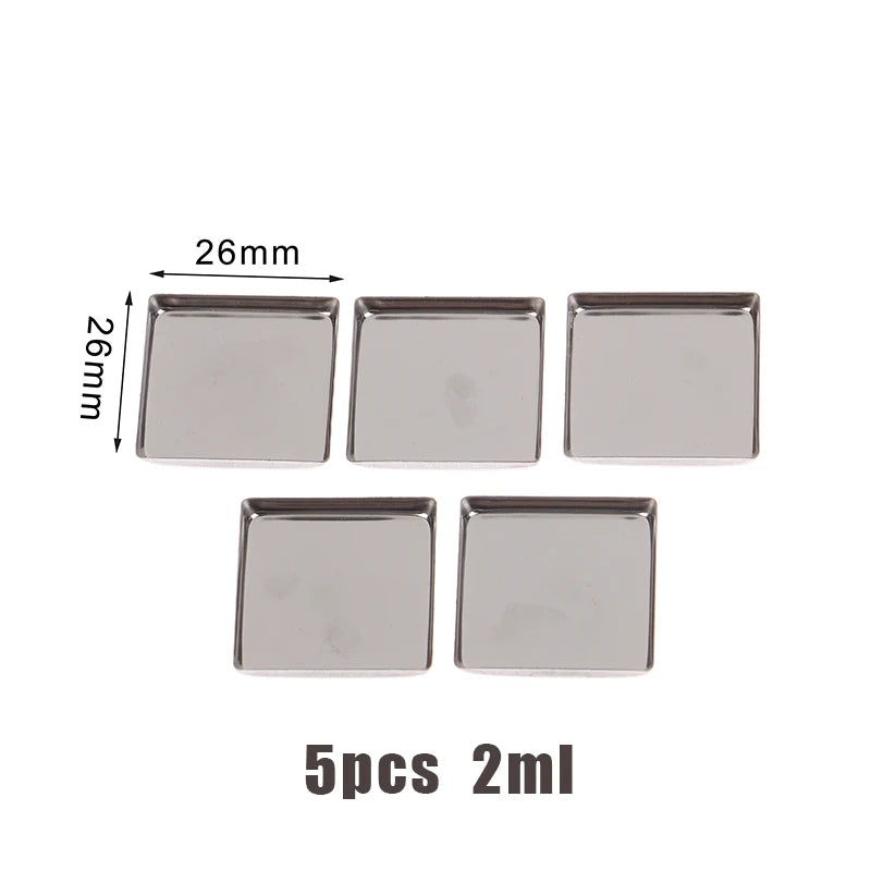 Watercolor Box Packaging Grid Travel Magnetic Aluminum Palette Qme 5pcs 2626mm China Mainland