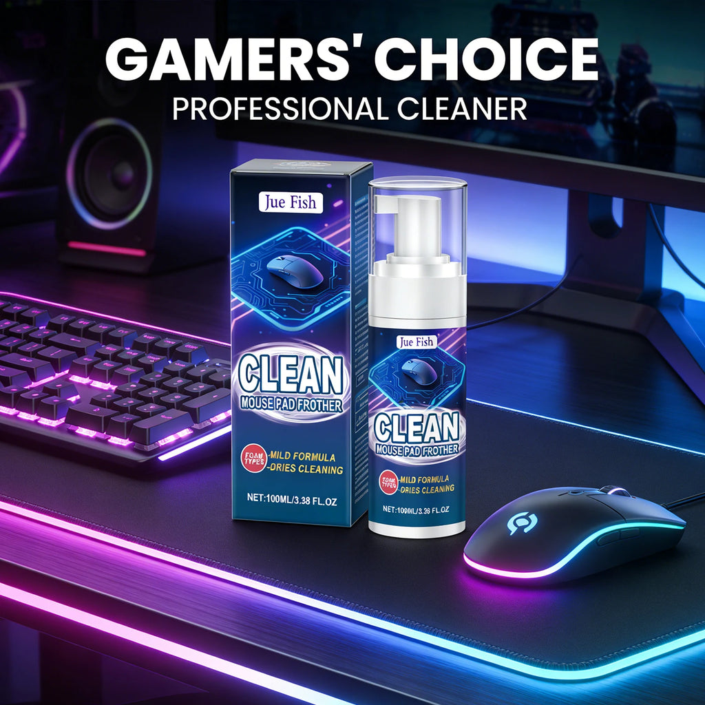 Mouse Pad Cleaner Rapidly Decompose Stubborn Stains Clean Keyboard Cable Desk Pad Quick-Drying Household Office Cleaning Gadget Qme