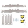 2Pcs Car Wheel Alignment Tool Plate Stainless Steel Measurement Wheel Alignment Tool for Trucks, Off road Vehicles, Coupes Qme With 2 Tapes