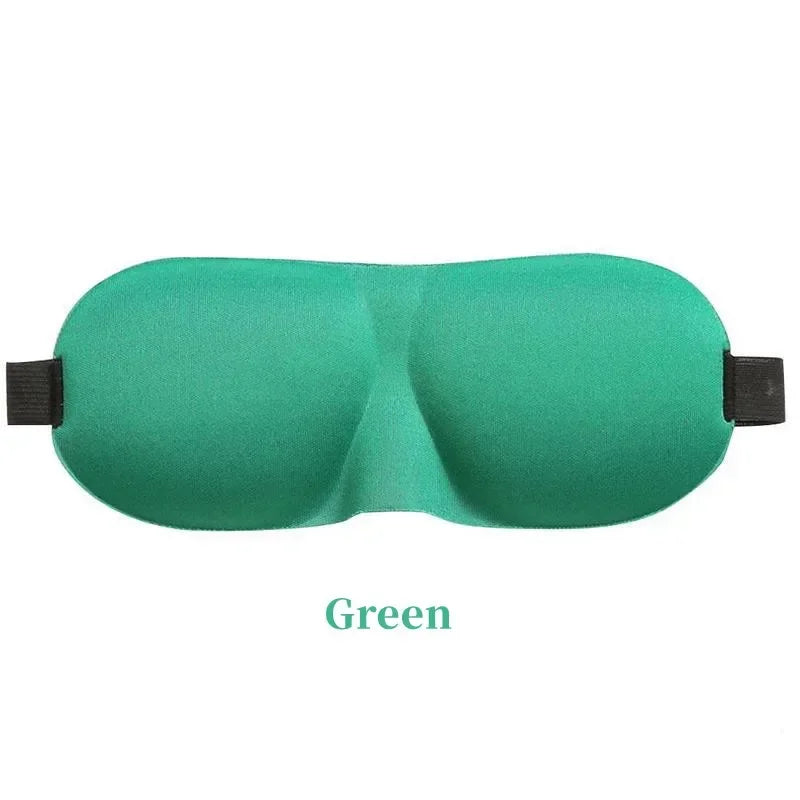 Eye Patch Women Men Soft Portable Blindfold Travel Sleep Eyepatch 3D Sleep Mask Natural Sleeping Eye Mask Eyeshade Cover Shade Qme Green