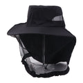 Casual Foldable Bee Mosquito Hat Wide Brim Insect Proof Net Cover Fisherman Hat Face Covering Mesh Mask Sun Protection Hat Men Qme Black