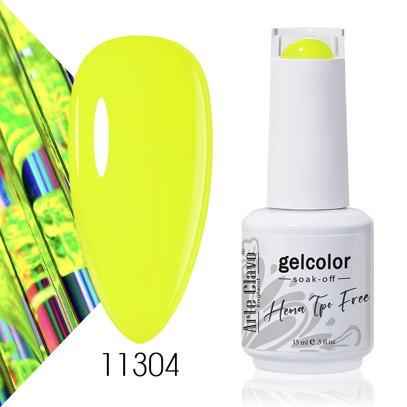 Arte Clavo Gel Nail Polish HEMA TPO Gorgeous Soak Off UV LED Semi Qme 11304