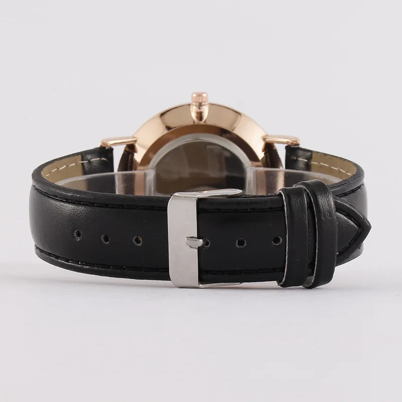 New Men's Watch Fashion Casual Ultra Thin Watches Simple Men Business Leather Quartz Wristwatch Clock Luxury Relogio Masculino Qme