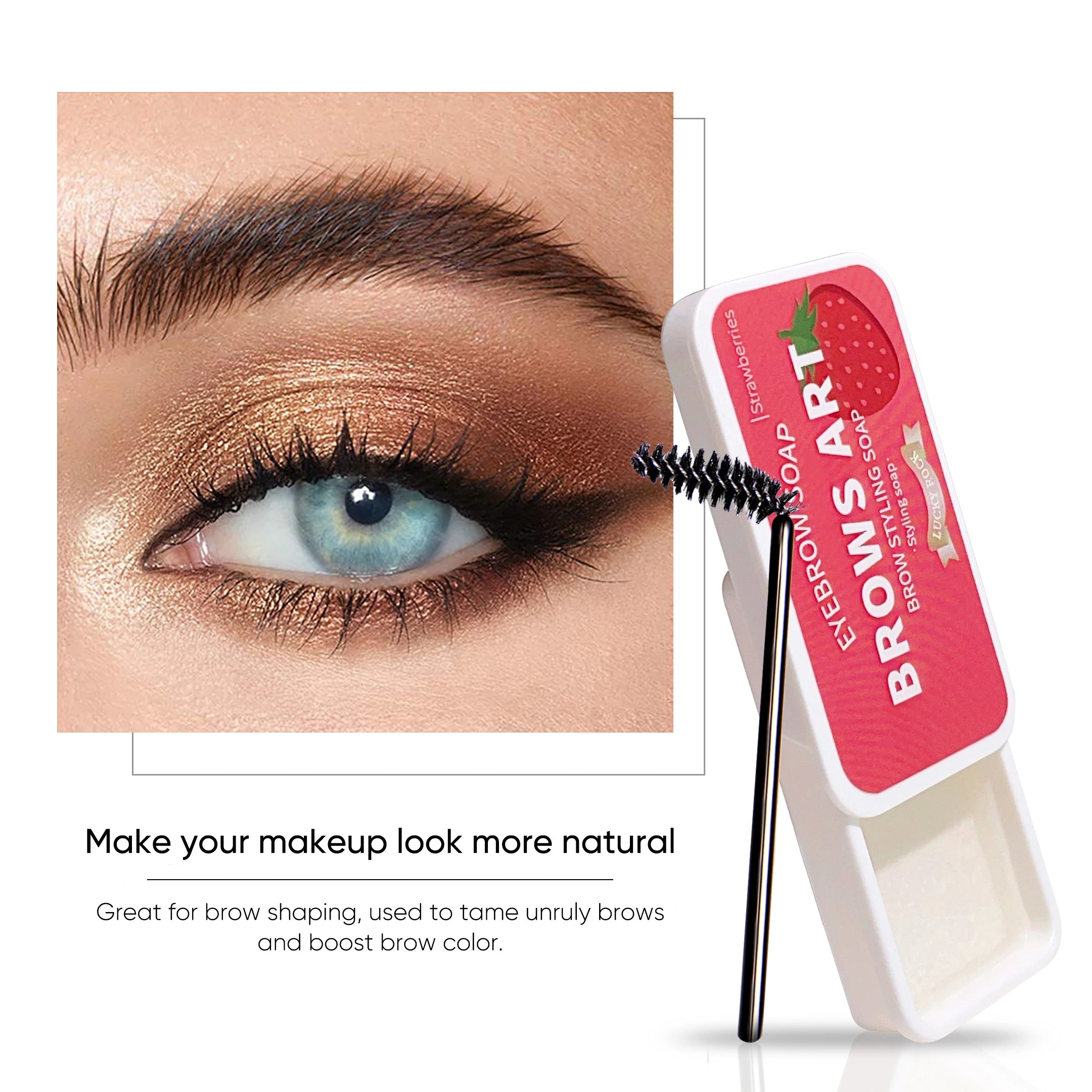 Long-Lasting Eyebrow Styling Gel with 3D Feathery Wild Brow Setting - Waterproof and Easy to Apply Qme