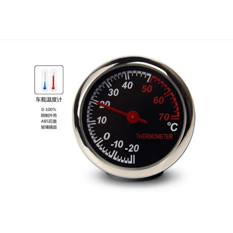 Mini Car Automobile Digital Clock Auto Watch Automotive Thermometer Hygrometer Decoration Ornament Clock In Car Accessories Qme Thermometer