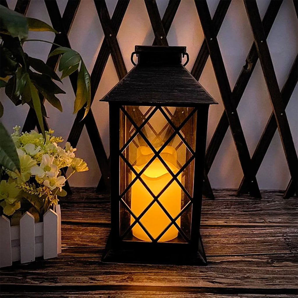 Creative Hanging Lamp Flickering Flameless Candle LED Light for Table Patio Lawn Outdoor Garden Yard Party Hanging Decoration Qme A One Size