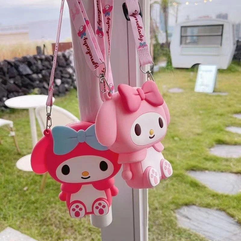 Melody Cartoon Coin Purse Cute, Instagram-Style Fashion Bag for Students Street Style Silicone Crossbody Bag with Toy Design Qme