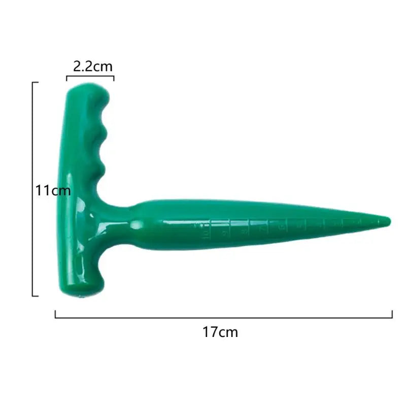 Handheld Clear Scale Garden Hole Puncher Lightweight Digging Planting Qme A