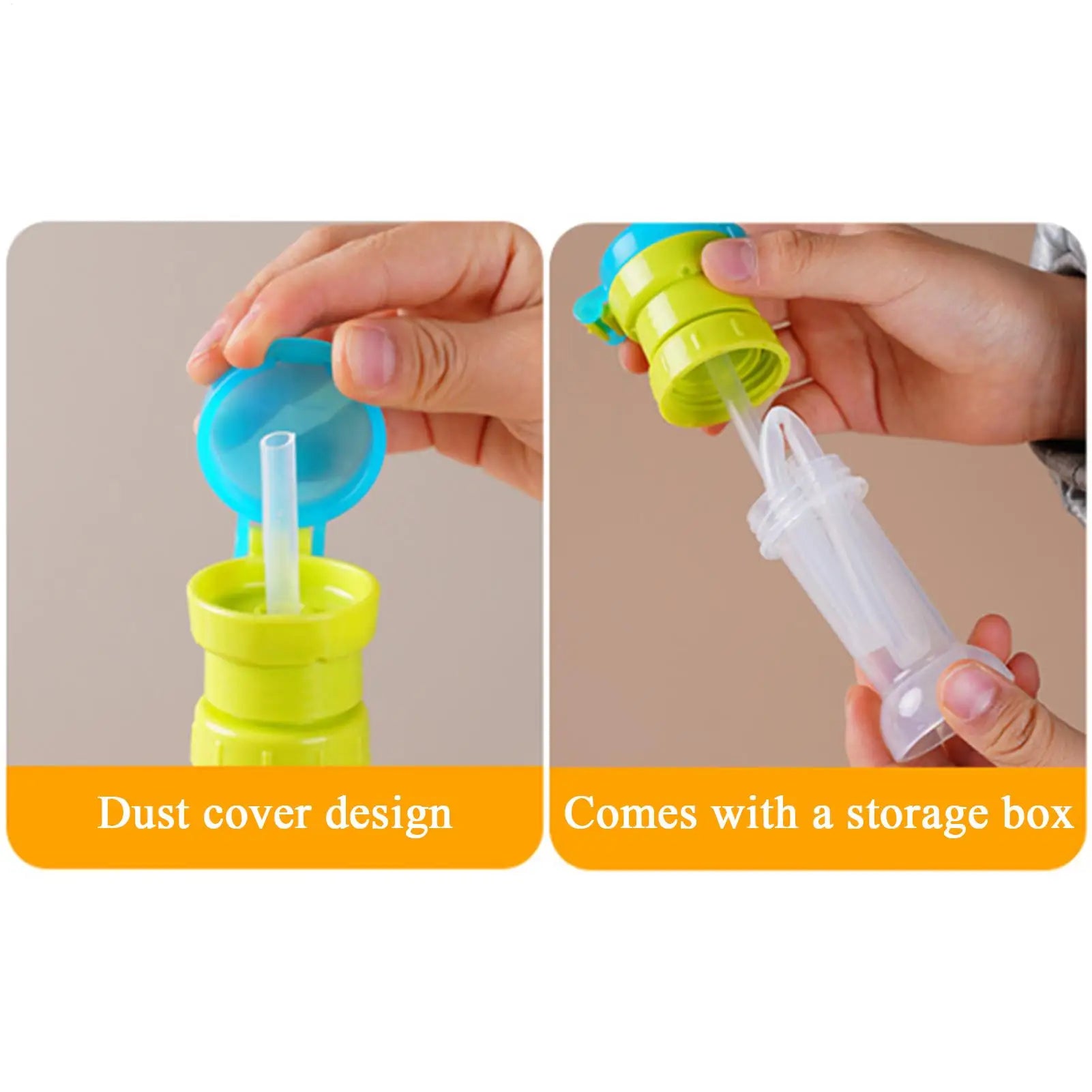1pcs Water Bottle Topper for Kids Universal Portable Leak-Proof Drinking Tool Water Bottle Caps for Juice Party Travel Camping Qme