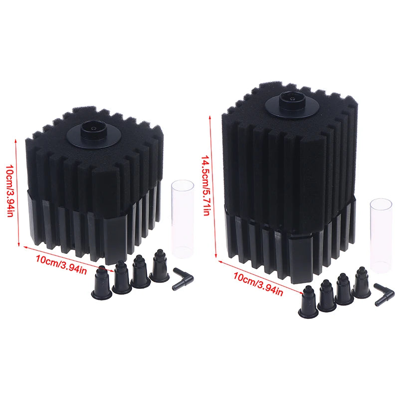 Biochemical Sponge Filter W Media Ball Noiseless Foam Aquarium Big Qme