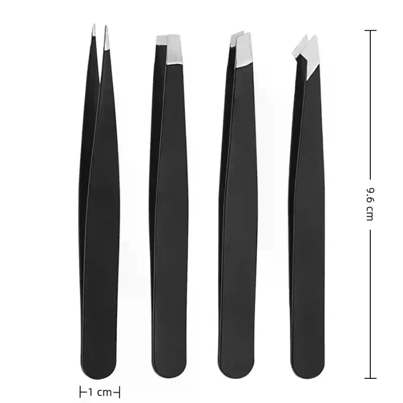 Precision Eyebrow Tweezers Stainless Steel Hair Removal Splinter Qme
