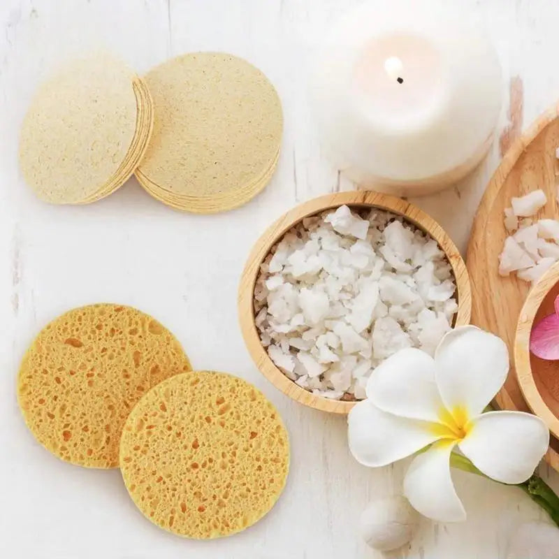 Cleansing Sponges Face Scrubber Sponge Compressed Facial Exfoliation Qme
