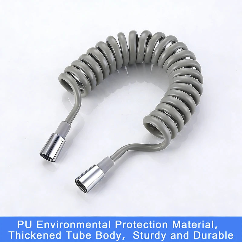 Toilet Spray Nozzle Bidet Hose Telescopic 1.5/2 Meter Spring Inlet Hose Telephone Line Shower Head Hose Qme