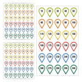 10 Sheets Rifle Scope Turret Sticker Set Scope Adjustment Dope Stickers Rifle Scope Turret Tags For Distance Markers Qme 1set