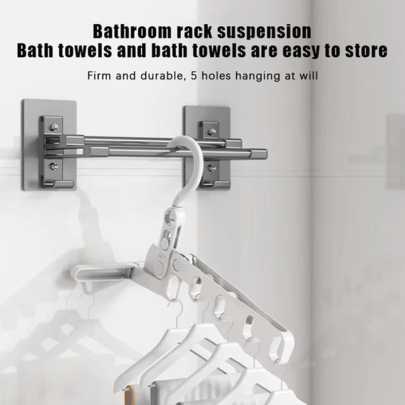 Rack 5 Holes Hotel Camping Portable Foldable Travel Hanger Folding Qme Default Title