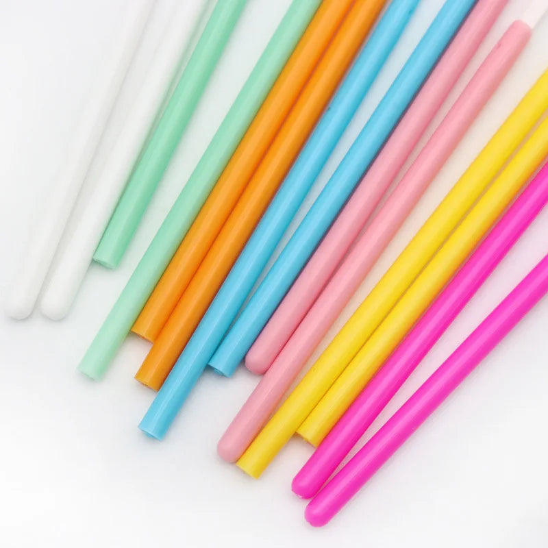 Disposable Nylon Fiber Lip Brush Lipstick Wands Clean Applicator Qme