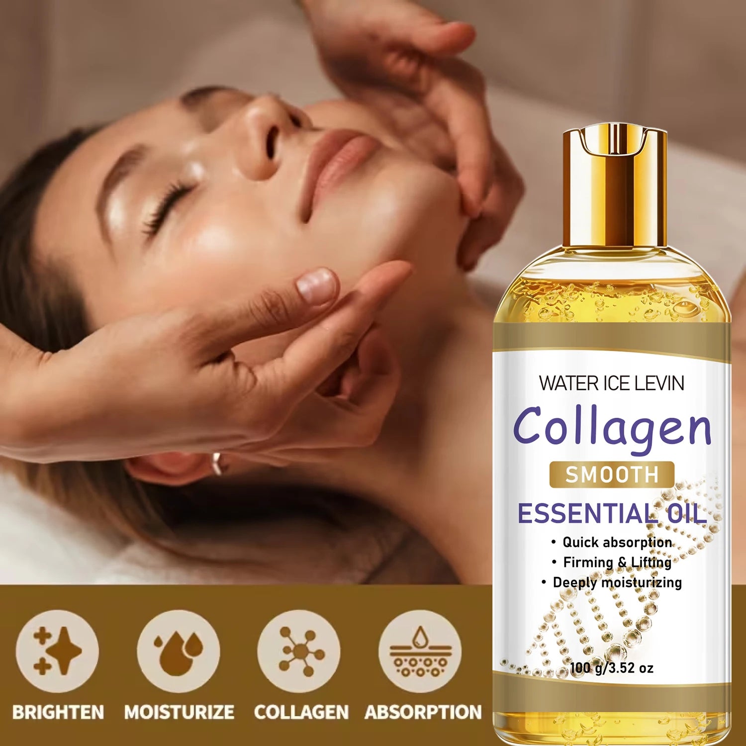 Moisturizing Collagen Body Oil, Firming & Lifting for Smooth, Healthy Skin Qme