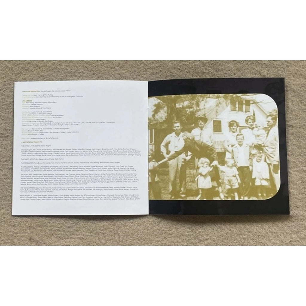 Classic Country Music CD Black-and-White Portrait Gold Foil Text Themed Cover Lyrical Narrative Country Golden Track Collection Qme