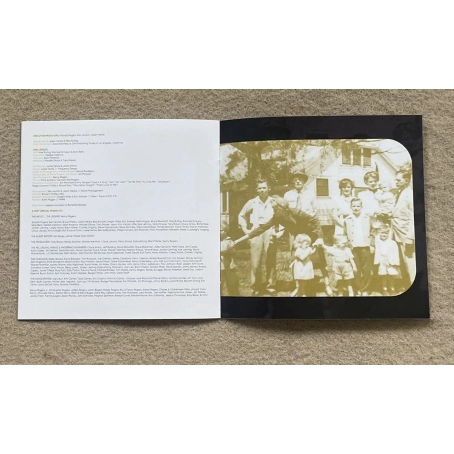 Classic Country Music CD Black-and-White Portrait Gold Foil Text Themed Cover Lyrical Narrative Country Golden Track Collection Qme