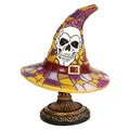 Gothic Witch Hat Pumpkin Resin Night Light Warm Enchanting Glow & Versatile Decorative Lamp for Halloween Home Decoration Qme Style A USB Type-C