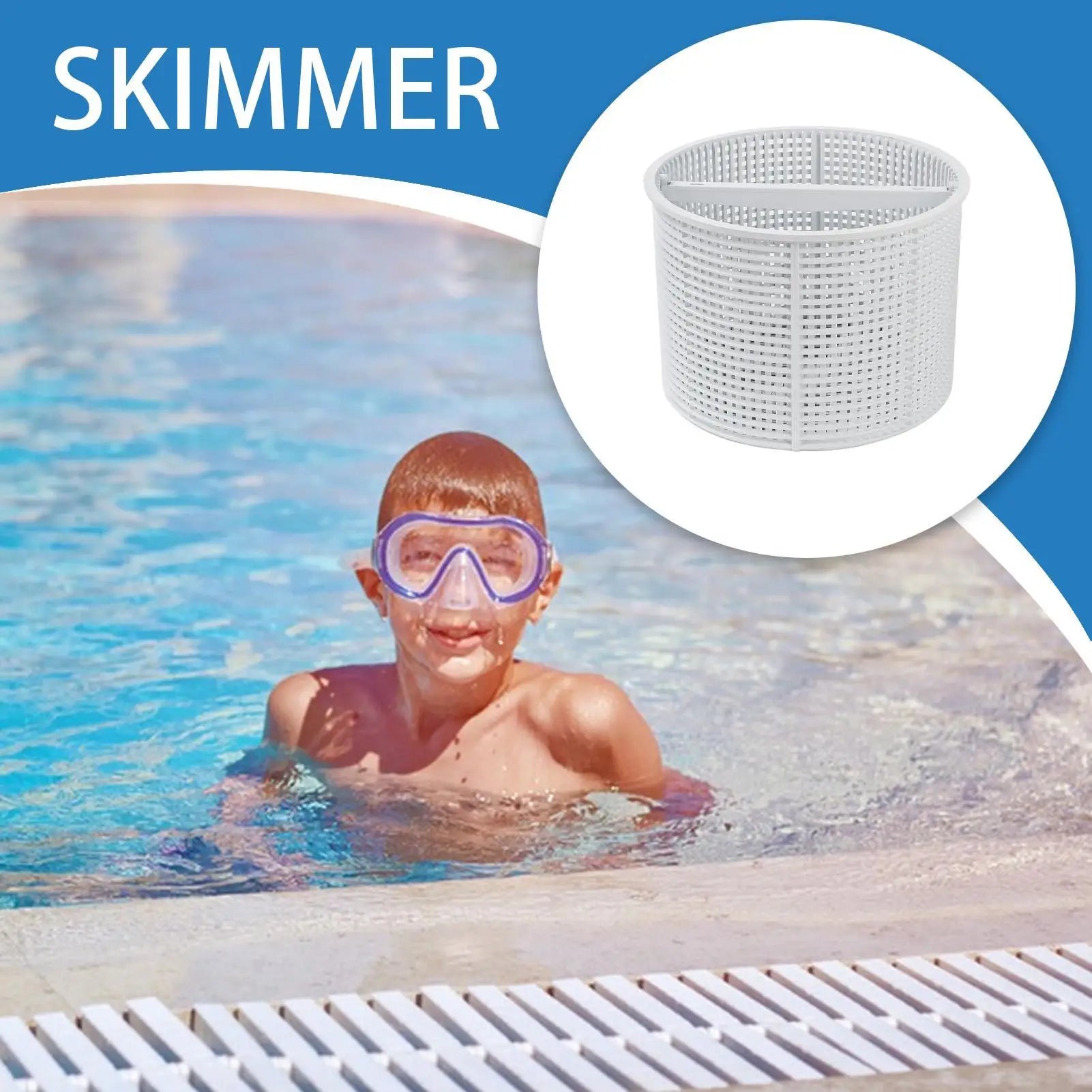 Pool Skimmer Basket Ground Effective Strainer Efficient Cleaning Qme