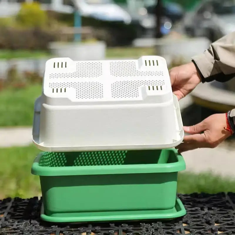 Balcony Indoor Gardening Breathable Plants Pots Garden Tool Plastic Qme