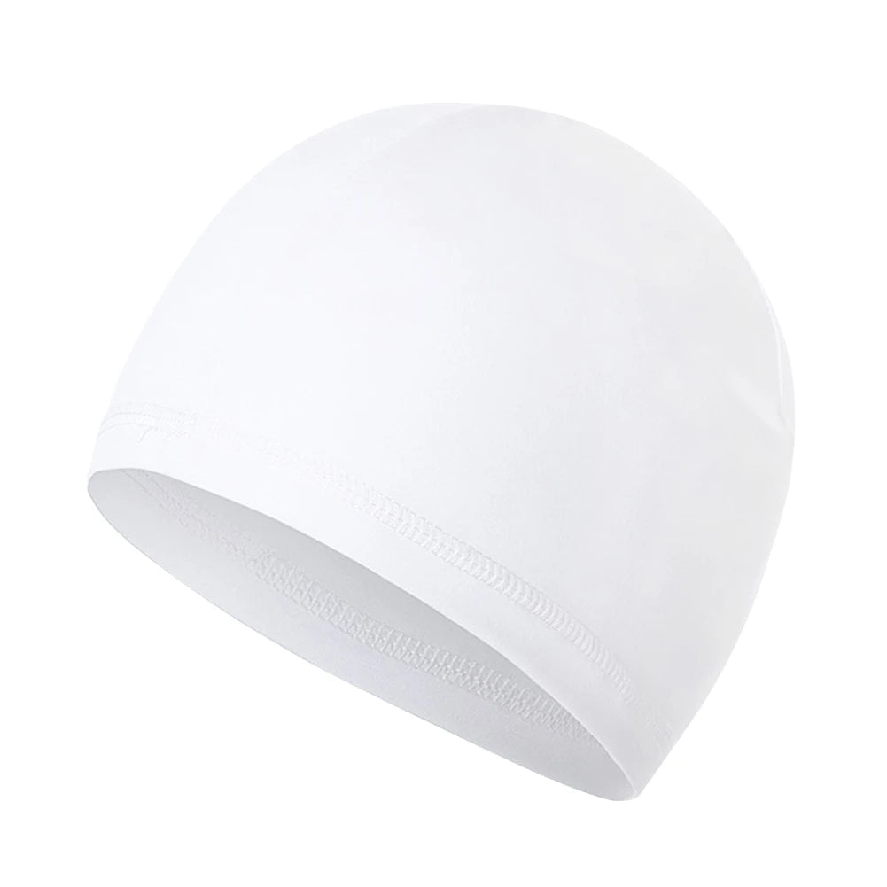 Cooling Skull Cap Helmet lining Beanie Dome Cap Breathable Sweat Adsorption Cycling Running Hat for Cycling Helmet Quick Dry Hat Qme WHITE