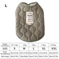 Small Dog Winter Jacket Warm Dog Jacket with Built in Harness Hole Cold Weather Pet Apparel Cozy Snow Vest for Small Dogs Cats Qme ArmyGreen L