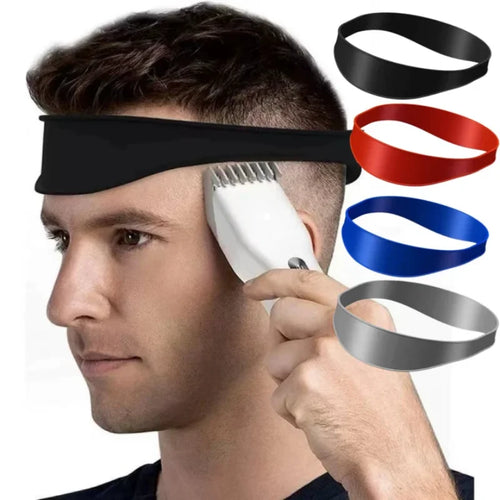 1/2/4pcs mix Neckline Hair Clipping Trimming Guide Stencil Curved Silicone Haircut Band Curved for DIY Home Haircuts Cutting Qme