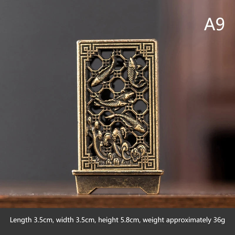 Yoga Meditation Bedroom Ambiance Home Decor Brass Incense Burner Qme A9