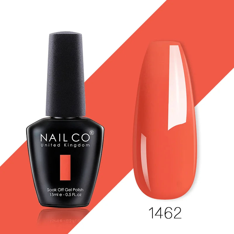 NAILCO 85 Colors Nail Gel UV LED Lacquer Manicure Varnish Hybrid Semi