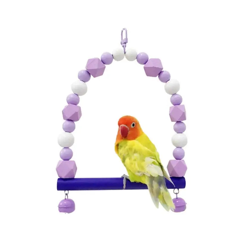 Bridge Bird Supplies Climbing Toys Cage Accessories Colorful Pet Qme A8