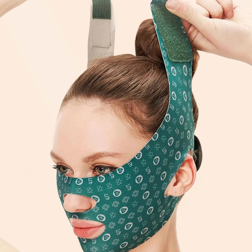 Adjustable V Face Bandage Lift Up Belt Reduce Double Chin Sculpting Qme