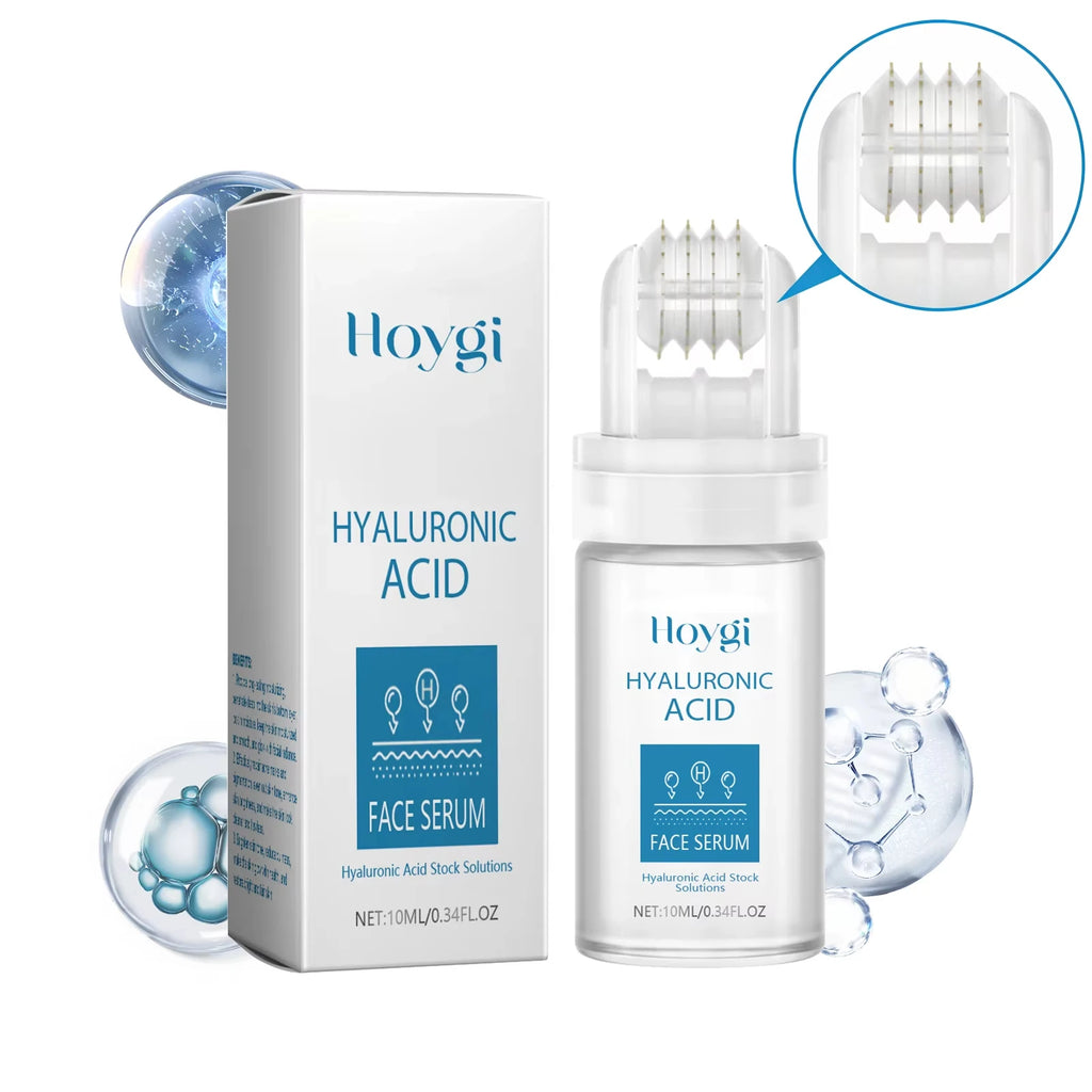 0.25mm Micro Needle Essence Hyaluronic Acid Microneedle Roller Facial Serum Hydrating Brightening Pore Refining Beauty Skin Care Qme
