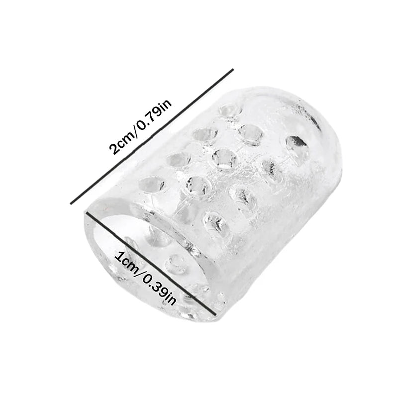 2- Silicone Gel Toe Protectors Breathable Anti-friction Caps Blister Qme