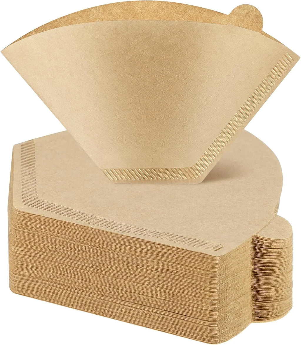 4 Cone Coffee Filters 8-12 Cup Disposable Filter Pour Over Drip Maker Qme