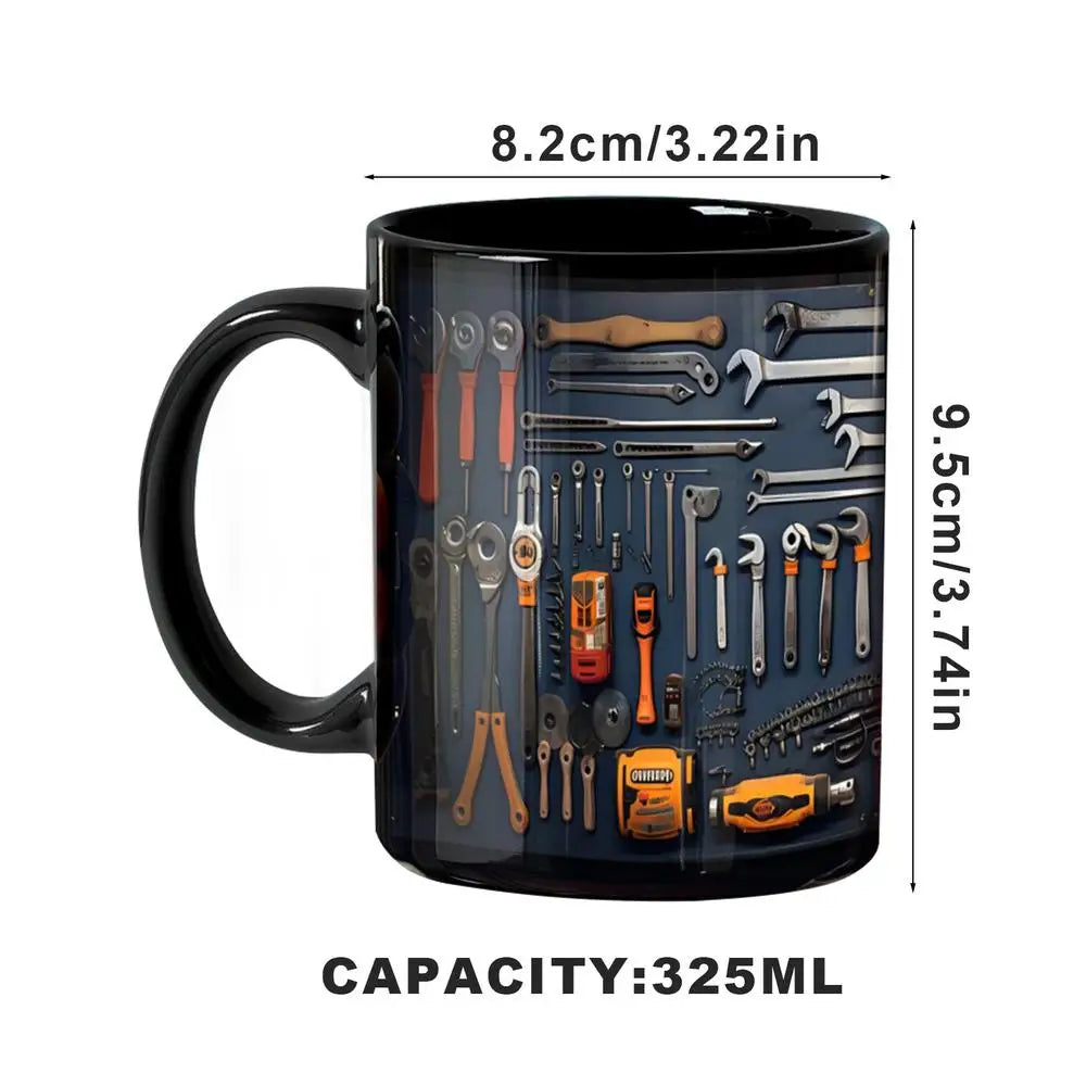 Mechanic Coffee Mug Ceramic Printed Men's Toolbox Cup Bright Colors Qme Style 1 China Mainland 350ml