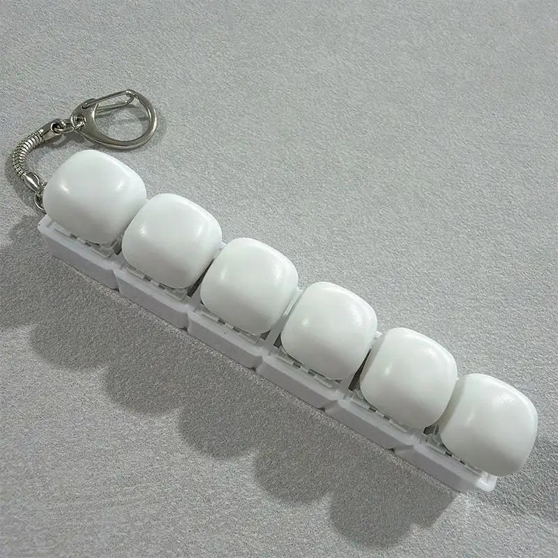 Bread Design Fidget Keychain Key Button Keycap Finger Keyboard Cap Qme No lights K