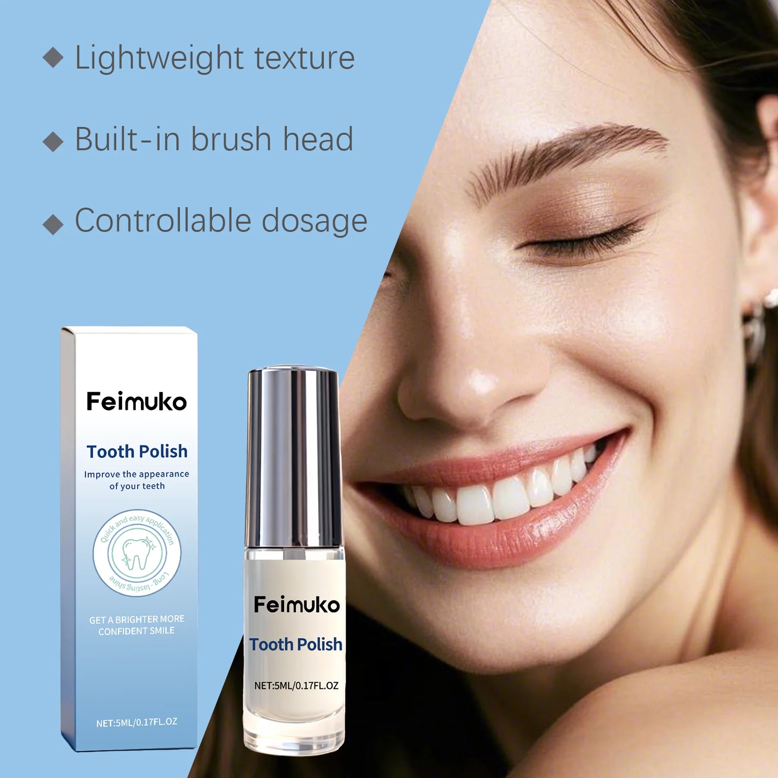 Teeth Paint Whitening Brighten Smile Repair Enamel Remove Yellow Stain Reduce Bad Odor Fresh Breath Oral Cleaning Care Liquid Qme