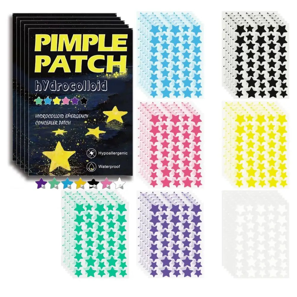 1400pcs Hydrocolloid acne patches, round acne patches, star-shaped acne patches Facial Care Acne Tool Acne Stickers Accessories Qme E CN