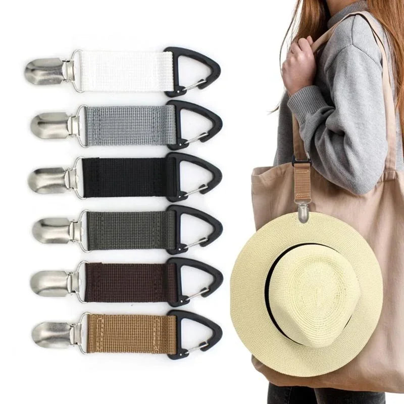 Hat Clips Holder Travel Magnetic Keeper Clip Backpack Luggage Outdoor Qme