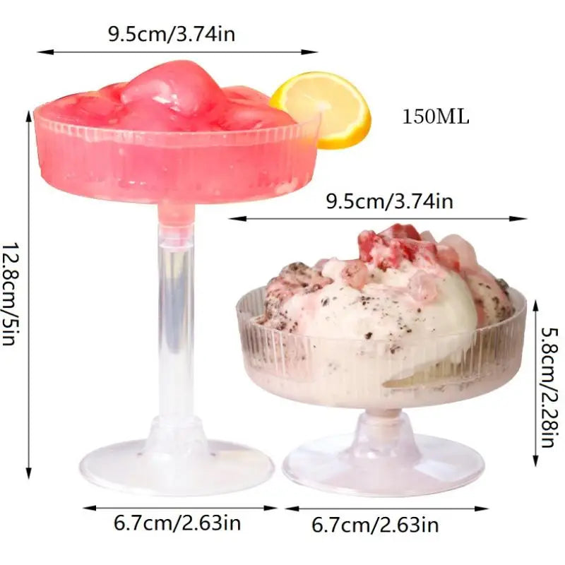 Detachable Champagne Tower Dessert Cup Wedding Party Plastic Martini Qme