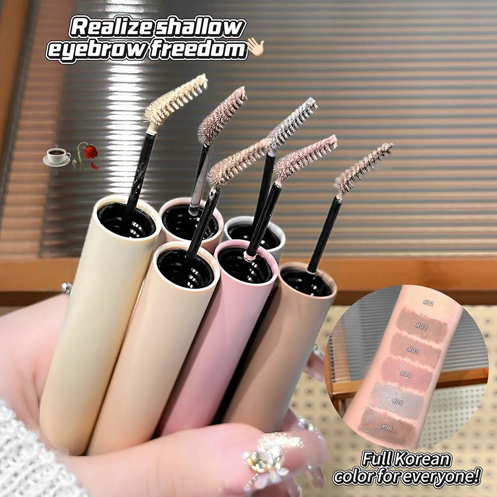 Mist Velvet Eyebrow Dye Cream Long Lasting Pink Brown Color Eyebrow Mascara Tint Sweatproof Wild Brow Enhancer Cream Cosmetics Qme