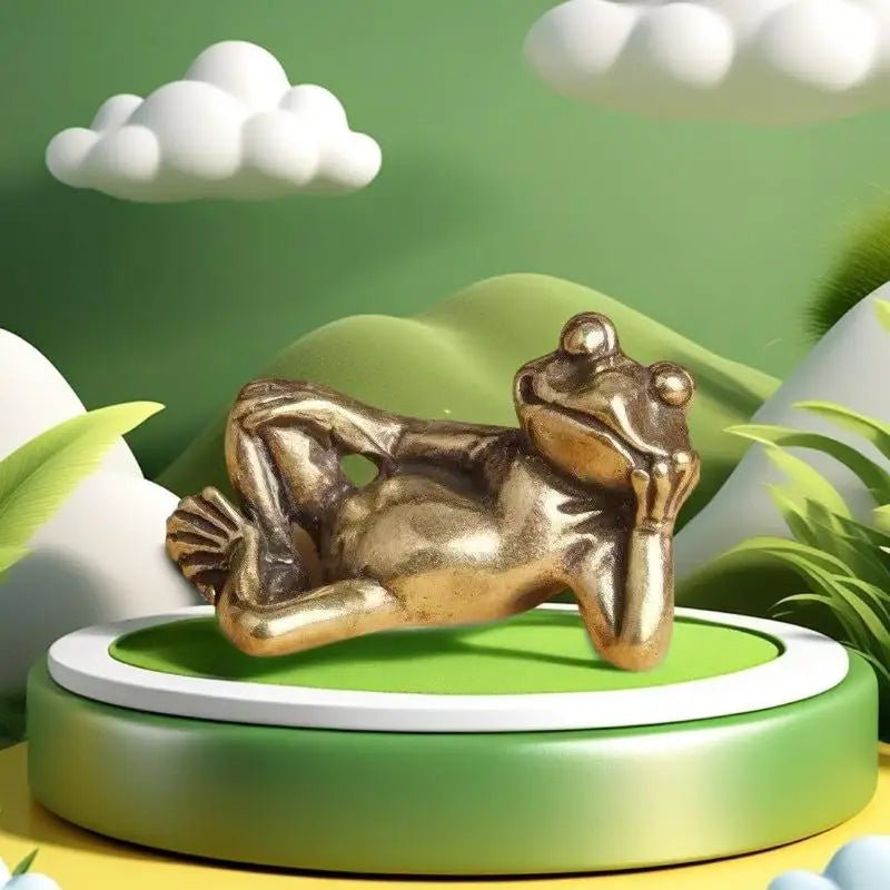 Animal Figurine Toad Desktop Ornaments Home Decoration Crafts Tea Pet Qme