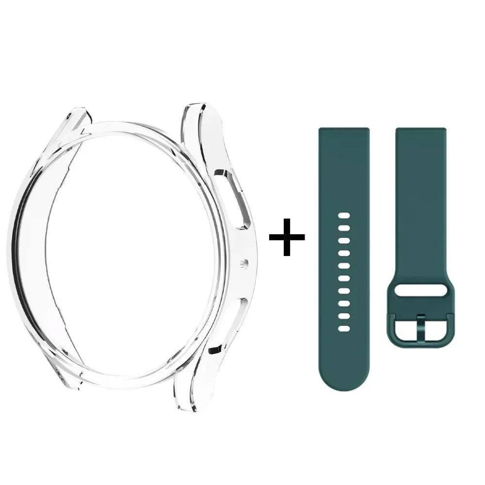Strap+case Samsung Galaxy Watch 6 5 4 Hollow Bumper Classic Band+cover
